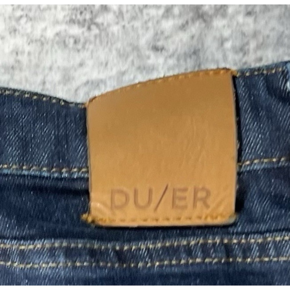 DU/ER Slim Straight Performance Jeans Mens 32x31 Blue Denim Classic WFLS4075 - Picture 7 of 15